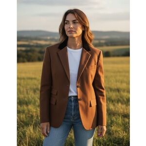 Lauren Ralph Lauren wool equestrian blazer made in the USA 12